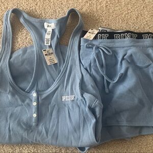 PINK Victoria's Secret Light Blue Lounge Set